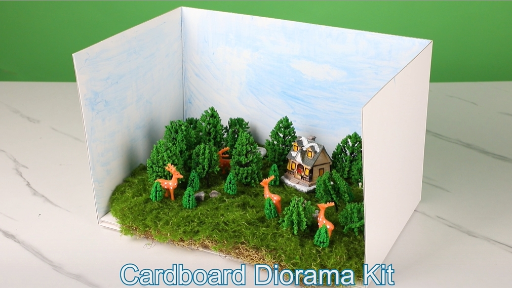 Amazon.com: codree 2 Pcs Cardboard Diorama Kit, Diorama Box for