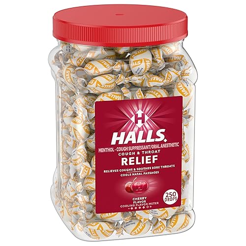 Miniatura 11 de Halls Gotas para la tos y la garganta para aliviar la tos y la garganta, paquete a granel, 250 gotas