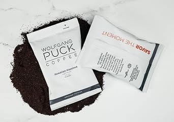 Wolfgang Puck Coffee, Hawaiian Hazelnut, each 2.0 ounce Portion Pack makes 8-10 cups (Pack of 18)