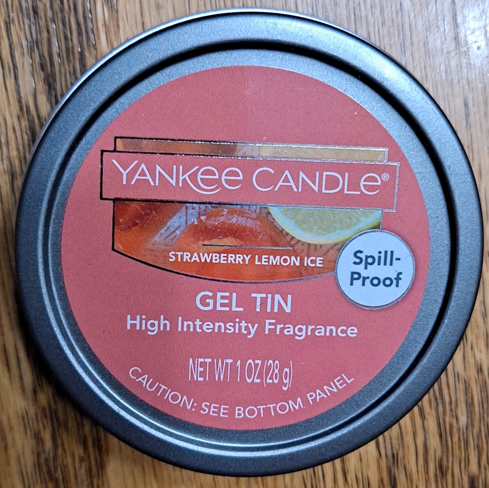 Yankee Candle Strawberry Lemon Ice High Intensity Fragrance Gel Tin