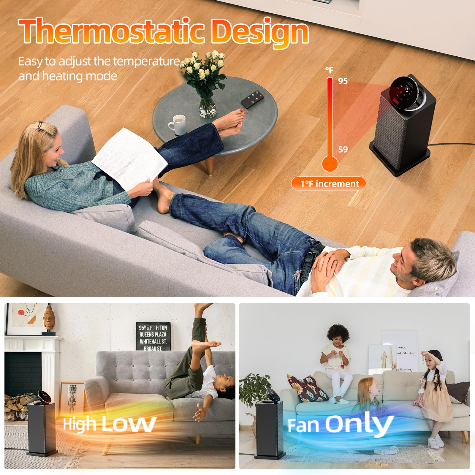 Alexa Devices Dreo Space Heaters For Indoor Use, Electric Heater