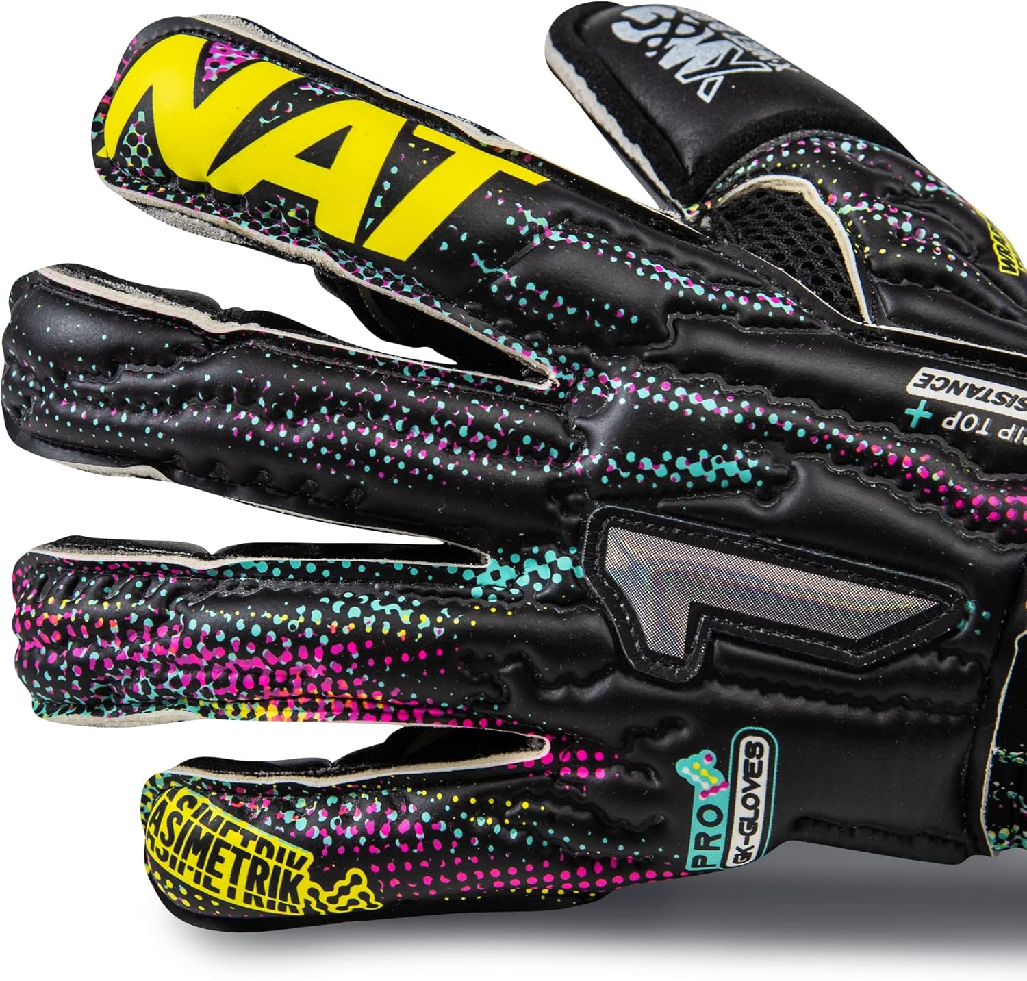 Rinat Asimetrik Stellar PRO-SPINES (Finger Protection) Goalkeeper Glove : Sports & Outdoors