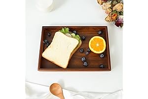Bandejas de Madera para Desayuno Sorpresa: Bandeja Rectangular Premium con Mango