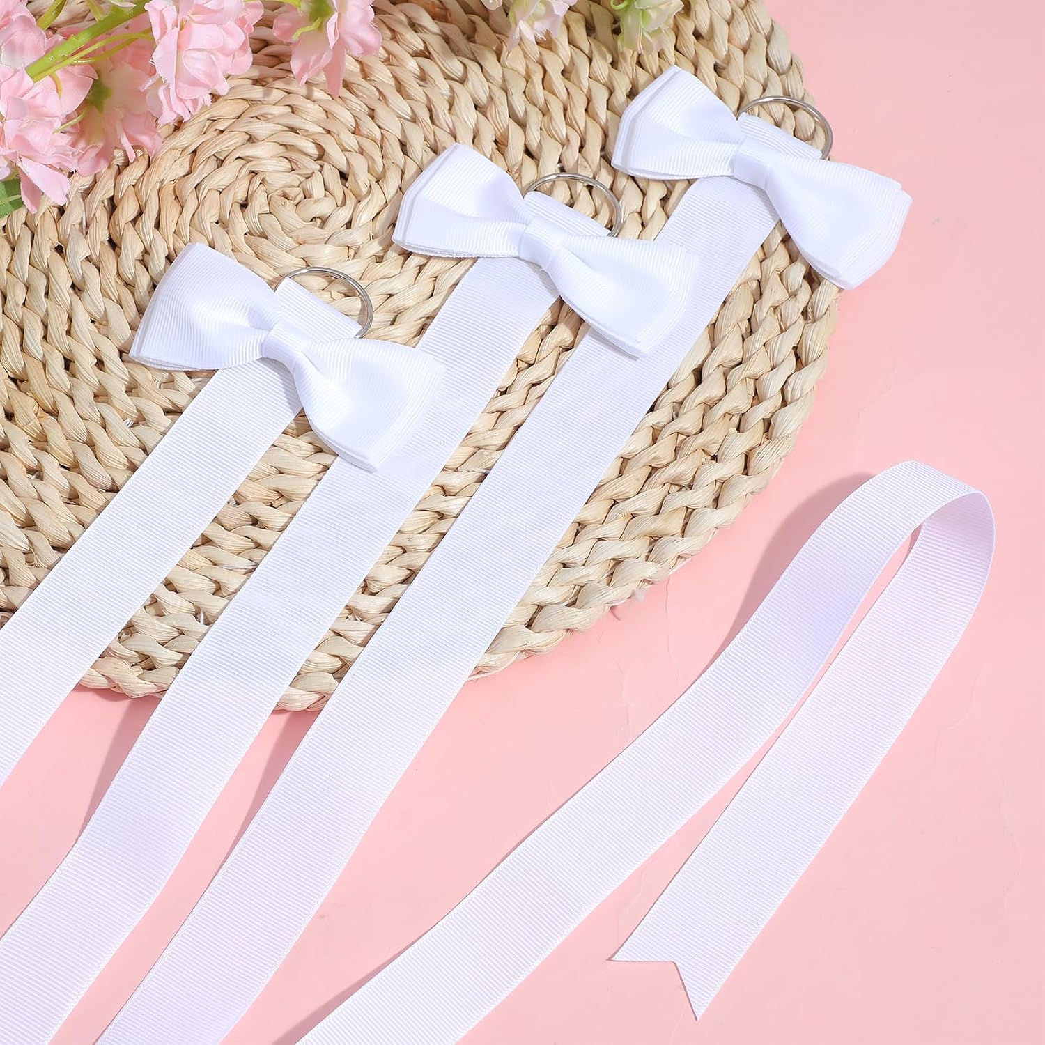 Mabor 3Pcs Hair Bow Holder, Hairbow Organizer Hanger for Girls Hair Bows | Ribbon Hairpin Organizer Storage for Women, Wall Hanging Alligator Clip Accessories