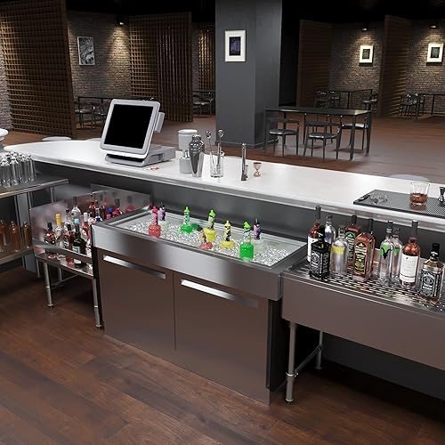 Vista 21 de AmGood Cubo de hielo de acero inoxidable (18" x 12")