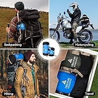 Vista 13 de Hikenture Saco de compresión para saco de dormir, saco de dormir de nailon antidesgarros, bolsa de compresión resistente al agua de 10L/14L/20L/30L