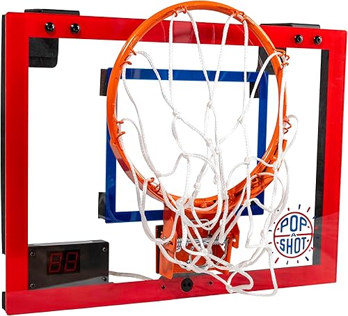 Miniatura 3 de Pop-A-Shot Super Slam - Mini aro de baloncesto para adultos  2 pelotas de baloncesto incluidas y bomba  Construido para volteos  Borde de ruptura