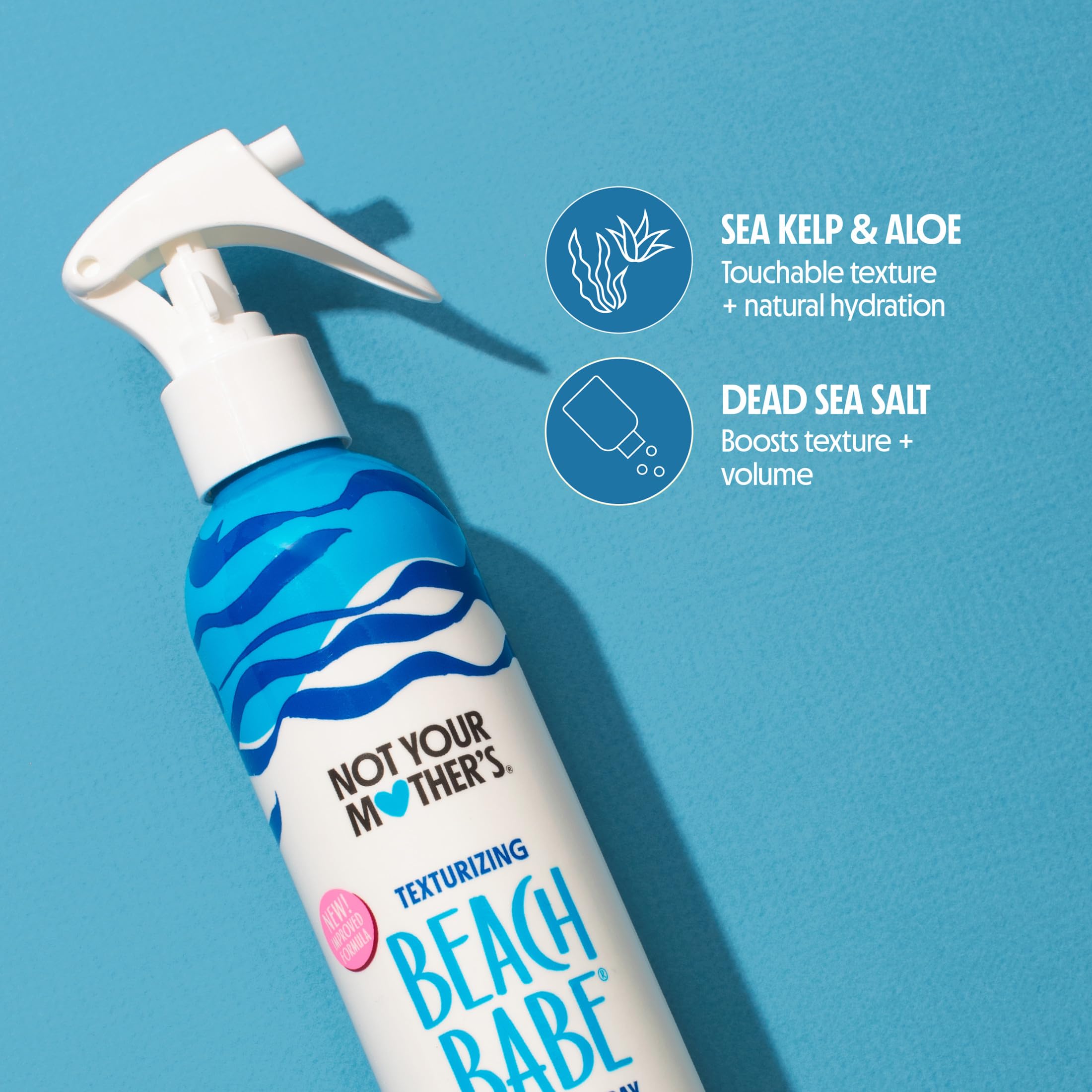 Not Your Mother's Playa Babe Sea Salt Spray (3 Stück) – 8 Fl Oz – Texturierendes Spray für trockenes Haar – verleiht dem Haar Textur und Granulat mit einem matten Finish