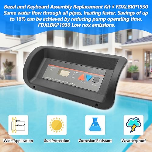 Miniatura 4 de State Warehouse Panel de control de repuesto para calentador de piscina, interruptor de membrana de repuesto para Hayward compatible con todos los