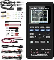 Hantek Osciloscópio portátil 2d42, gerador de forma de onda de 40mhz, multímetro 3 em 1, testador multifuncional, 2 canais + afg + escopo dmm