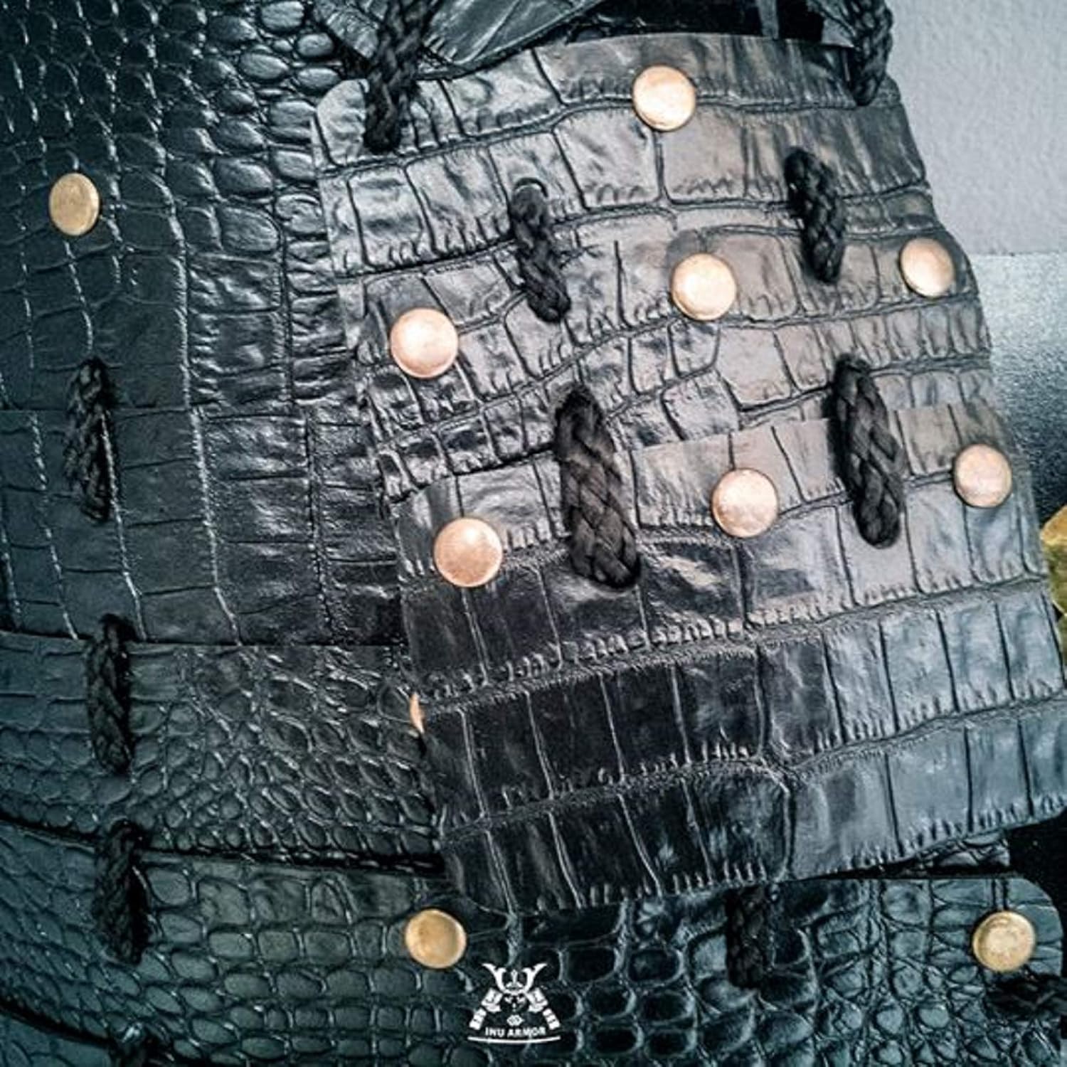 HOT! Made-to-Order Japanese Style Handmade Dog Costumes Samurai Armor for Dog Fashion Cosplay for Medium Dog Made from Genuine Leather (M, Black)