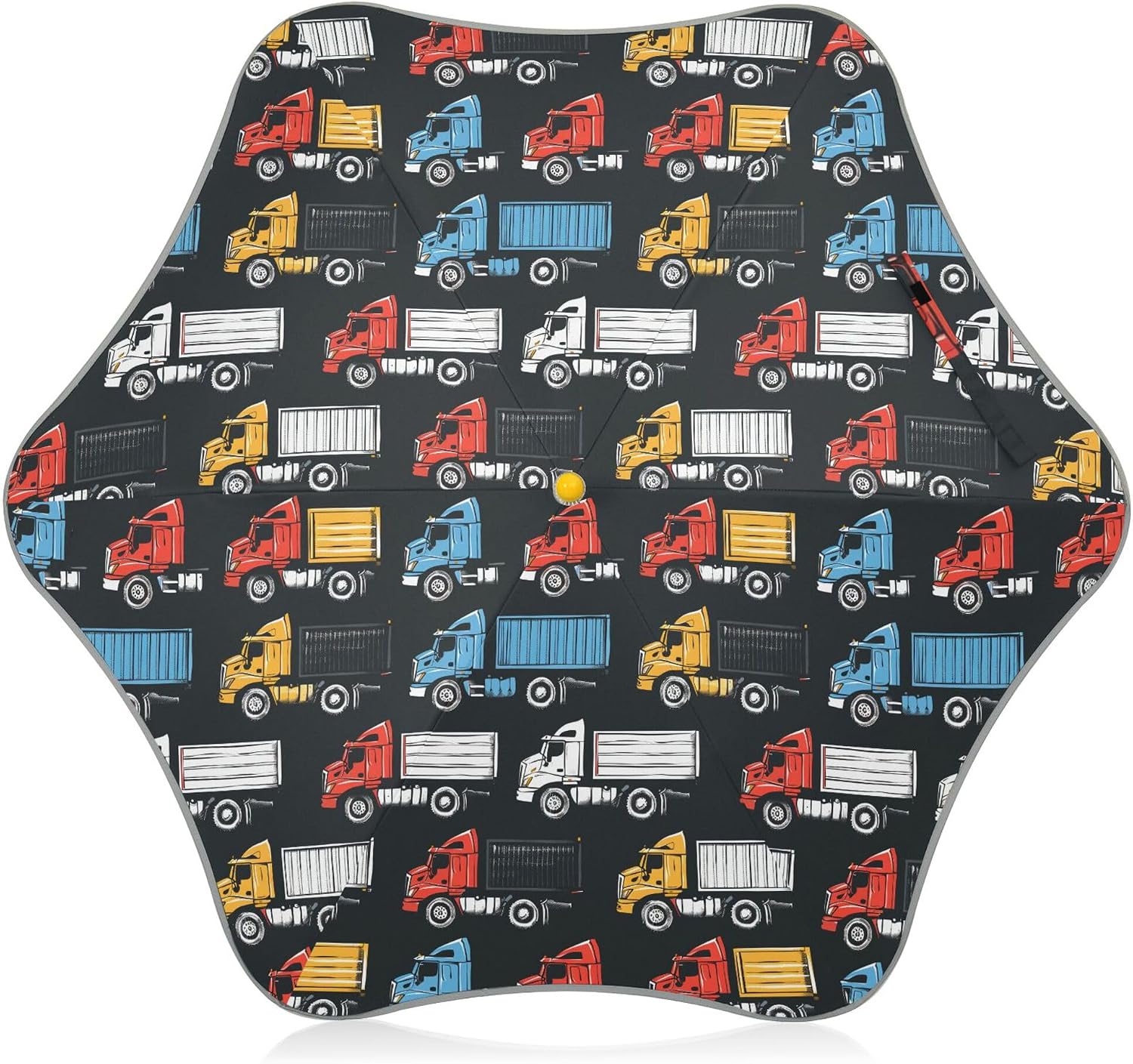 ALAZA Garbage Truck Kids Umbrella for Girls Boys Toddler Children Rain & Sun Umbrella