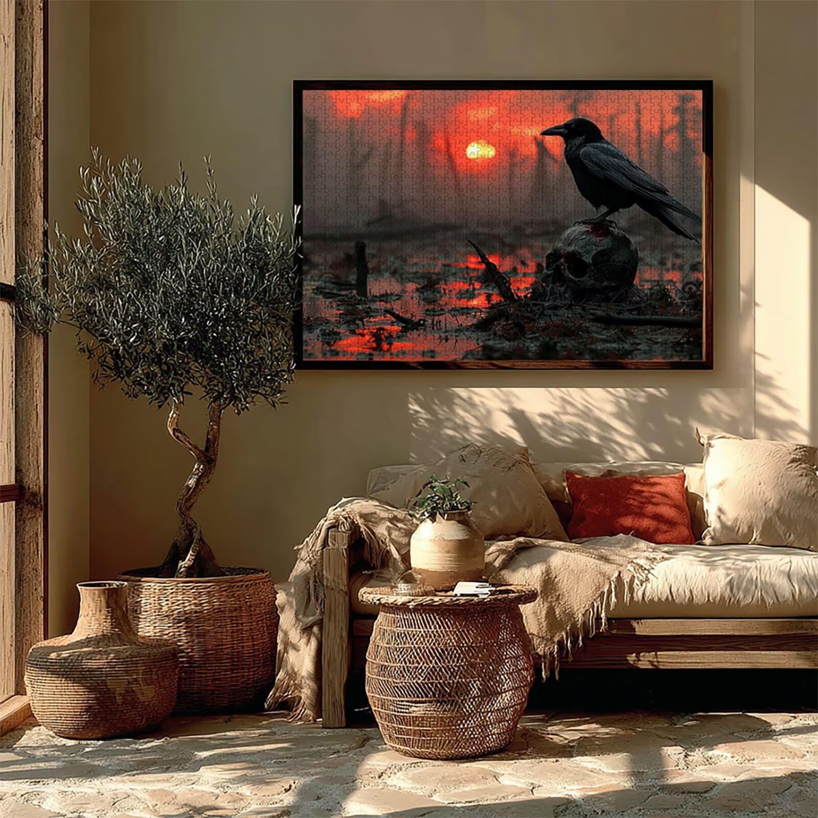 Tramonto Puzzle 4000 Pezzi Adulti, Puzzle Legno con Scatola 141x87cm, DIY Giochi Divertenti per Familiar, Idea Regalo Uomo e Donna, Squisita confezione Regalo, Estate Decorazioni Casa, (Bird) U-6843