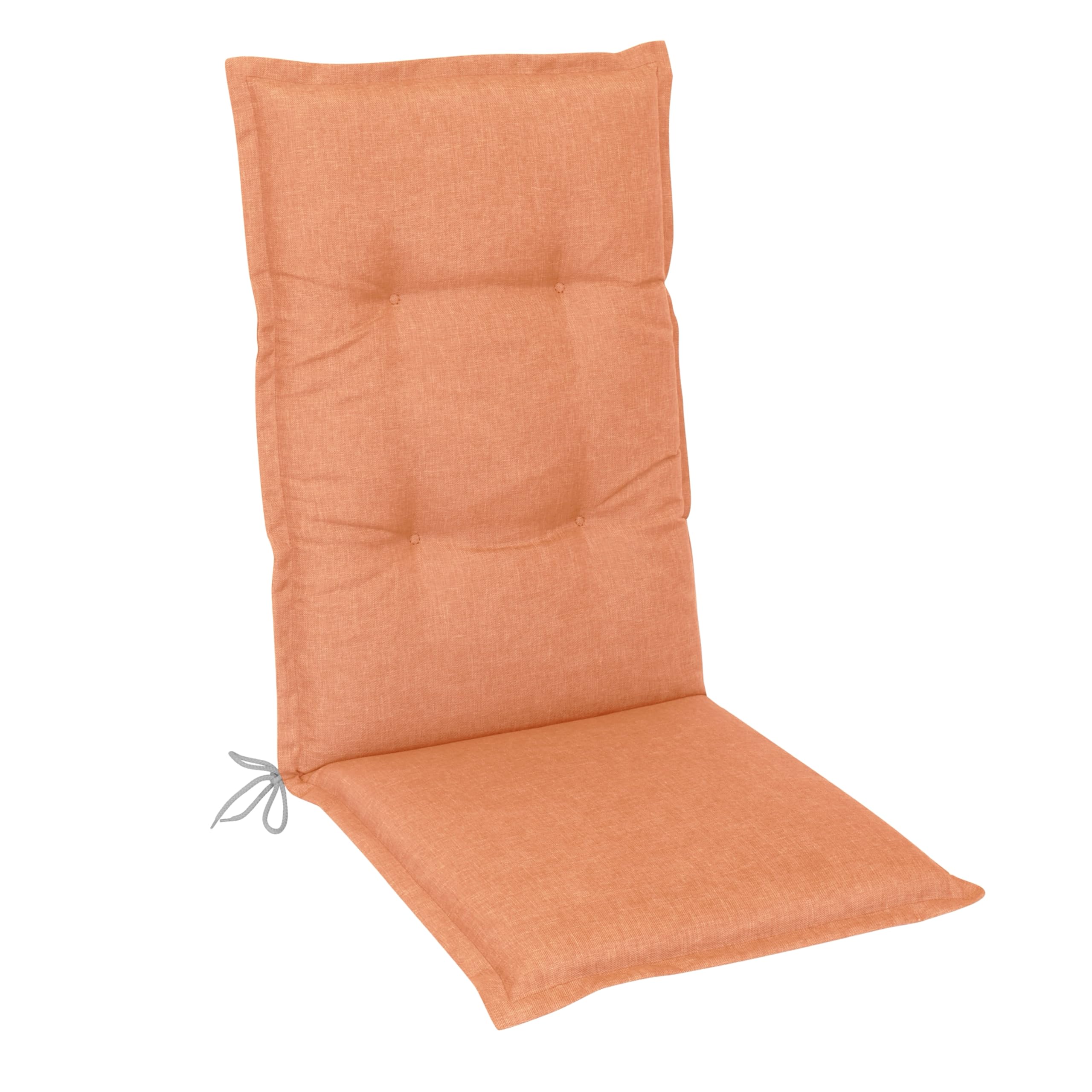 Lileno Home Garden Chair Cushions Set of 1 – High Back in Plain Peach New – Comfortable Loungers as Seat Cushions for Garden Furniture – Chair Cushions for Garden Chairs and Folding Chairs — image 1