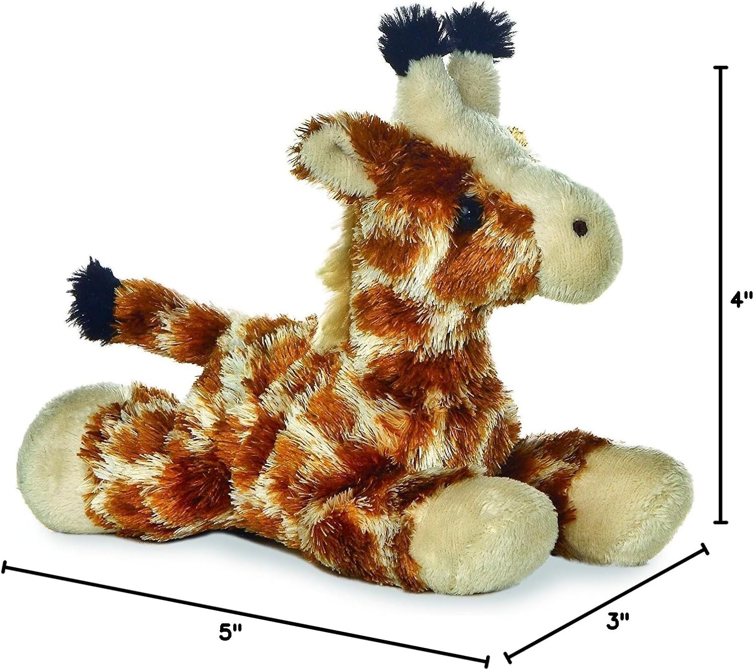 Aurora 31289, 16609, 16607 Jungle Animals - Elephant, Giraffe, and Zebra Bundle of 3 Plush, Multi-Color