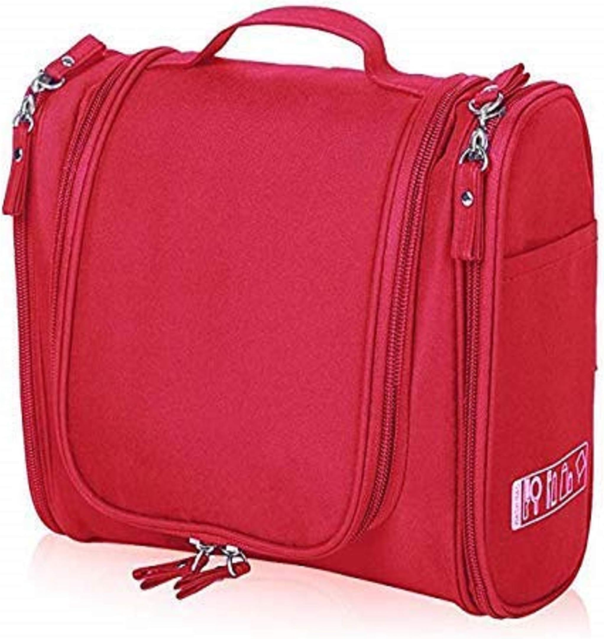 Krevia Synthetic Cosmetic Case (Multicolored_WASH_BAG_175)