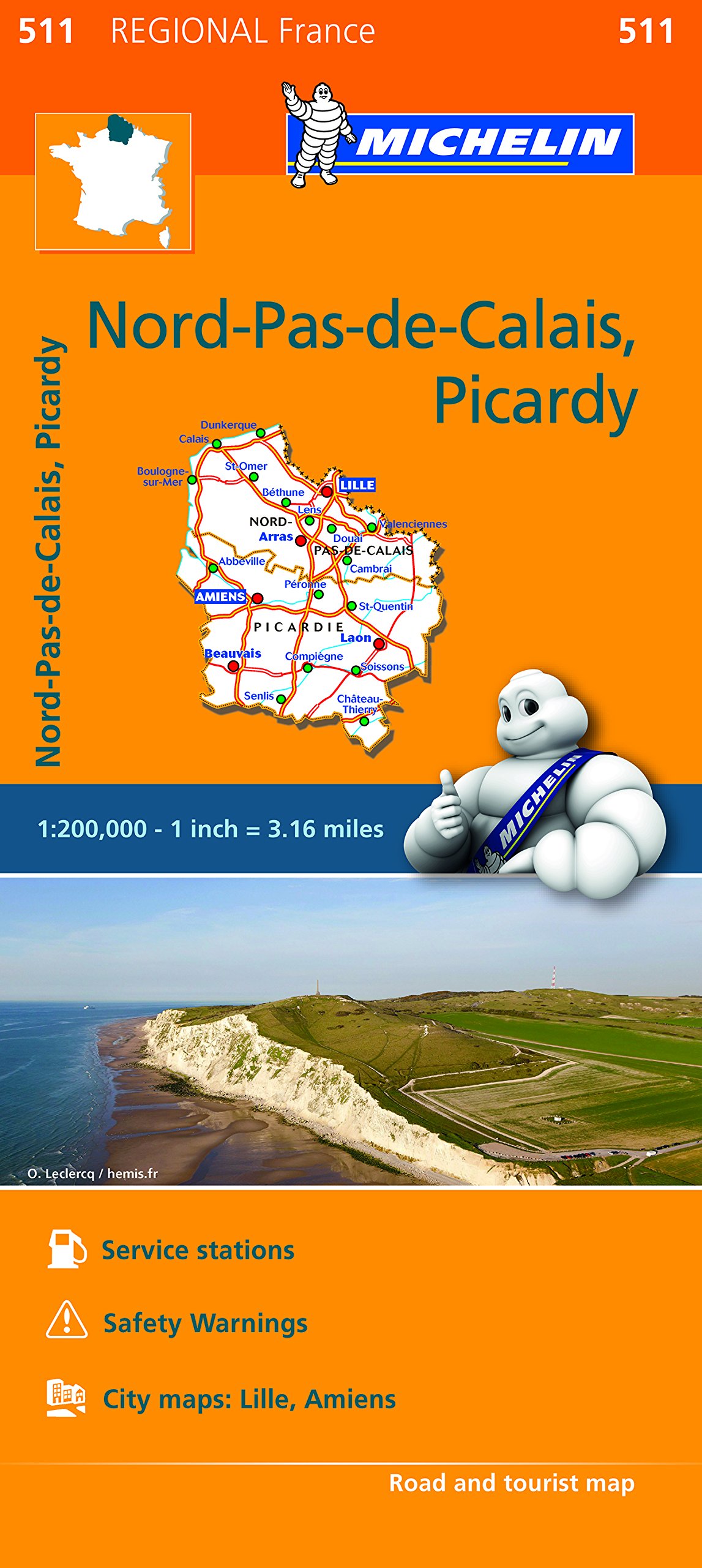 Nord-Pas-de-Calais, Picardy (Mapa Regional )