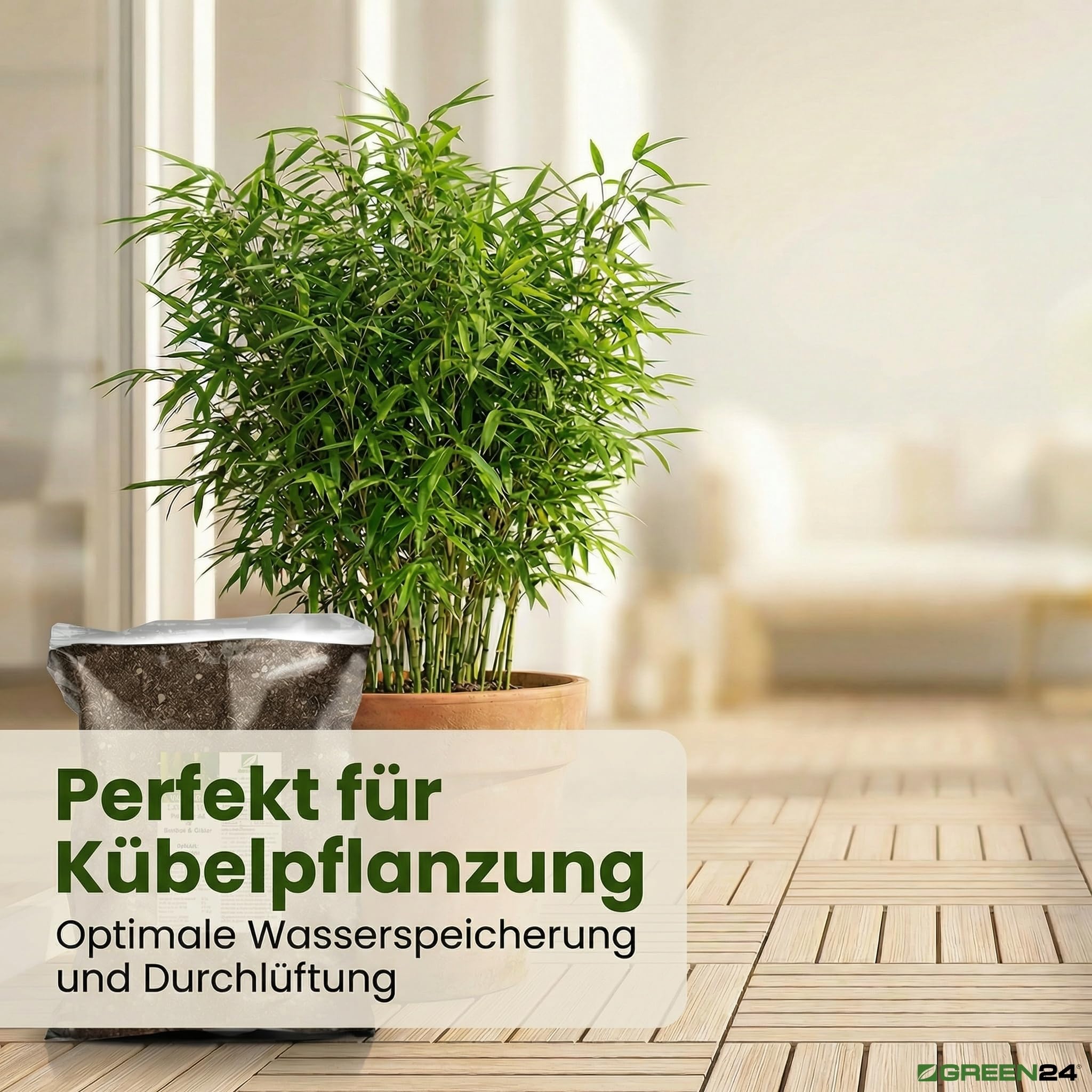 Bambuserde Bambus-Substrat - 10 Ltr. Profi Linie Substrat : Amazon.de:  Garten