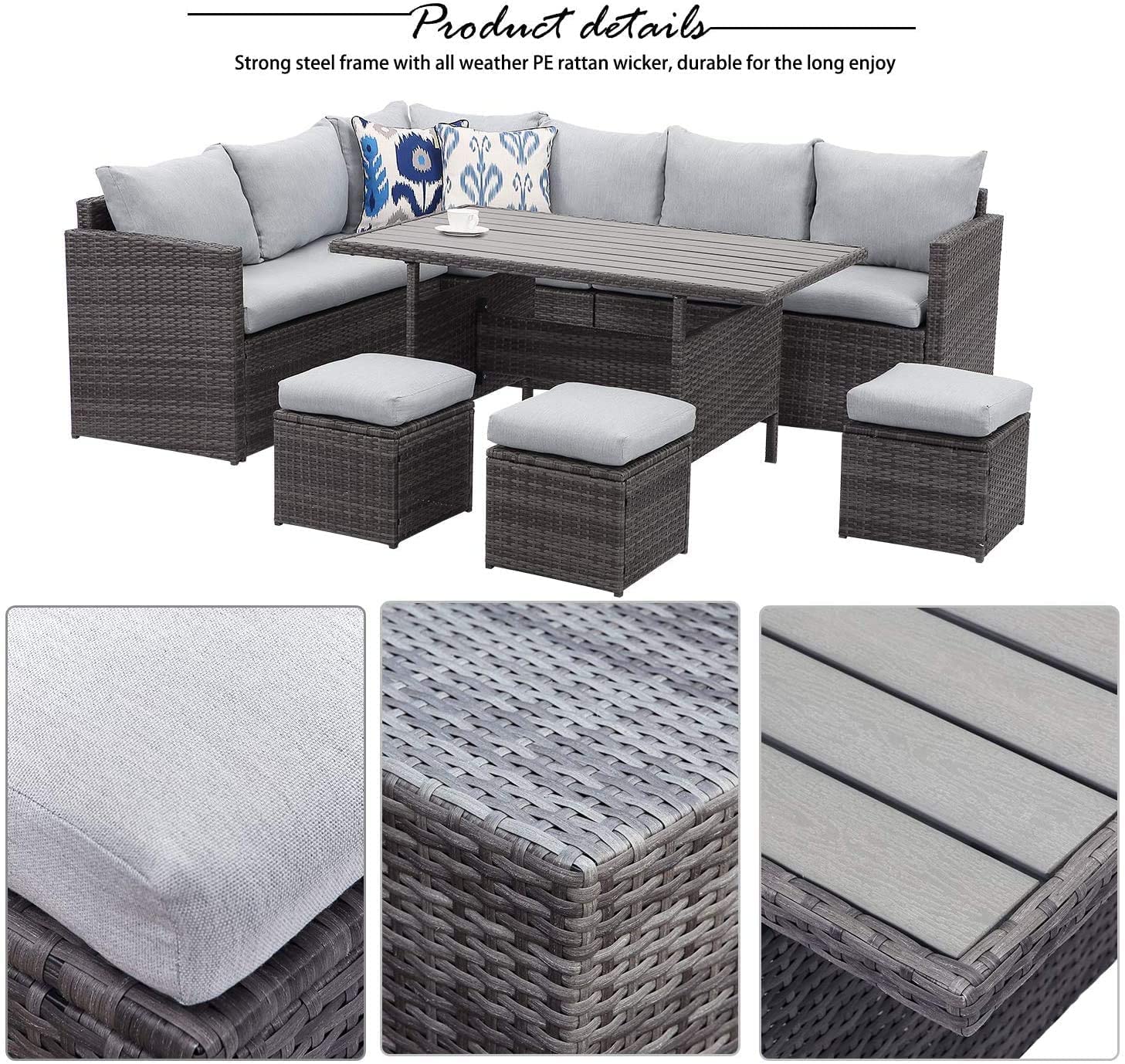 Juego de muebles de patio Wis...B07KYMBLDX