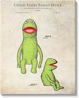 Stupell Industries Vintage Frog Character Puppet Canvas Wall Art, Design by Karl Hronek