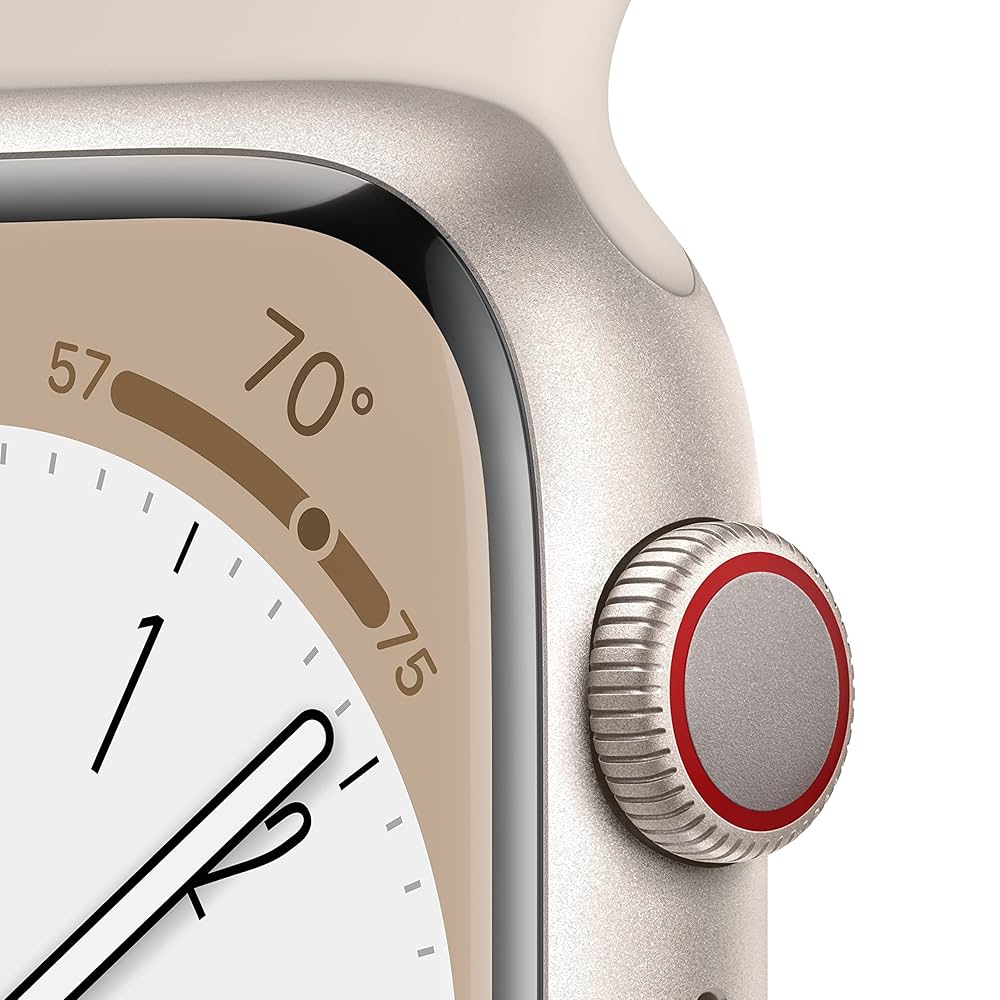 Apple Watch - Apple Watch series8 cellular 45mmスターライト Apple Apple Watch Series 8 GPS+Cellularモデル 45mm MNK73J/A