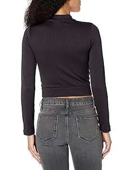 最終お値下げ【新品未使用品】Gajess bandeau rib tops Amazon.com: GUESS Women's Rib-Seamless Full Zip Crop Top
