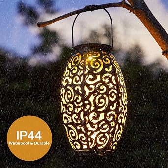 OxyLED 6 Pack Solar Globe Lights + 2 Pack LED Solar Lanterns