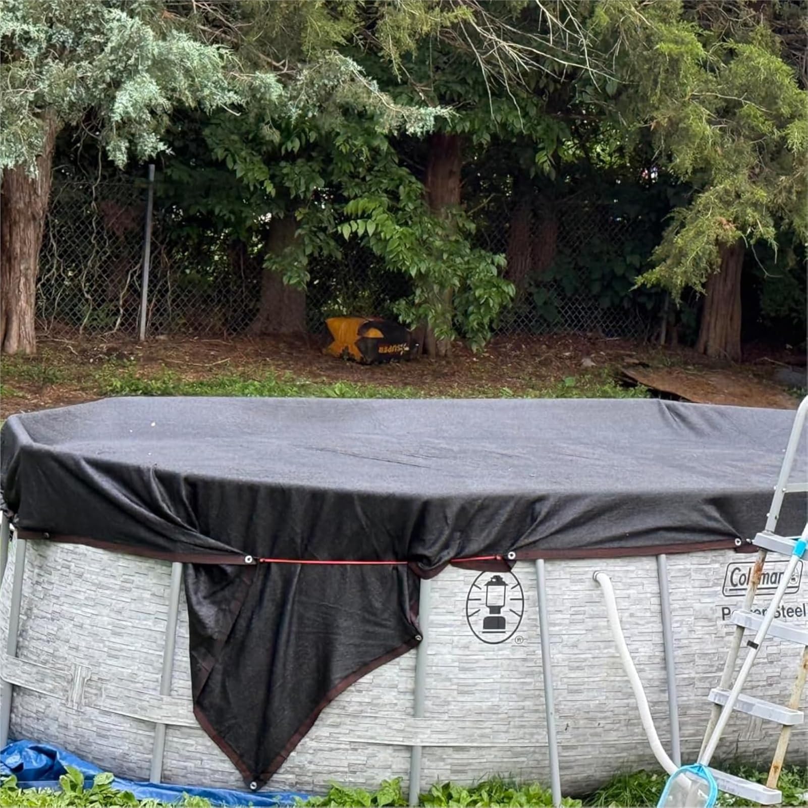 Filet De Protection Piscine Rectangulaire,5x8m Anti Feuilles & Anti-déchirure Couverture Piscine Hivernage pour Extérieur, Maille Fine pour Piscines Hors-Sol Et Enterrées(3x5m(10x16.4ft))