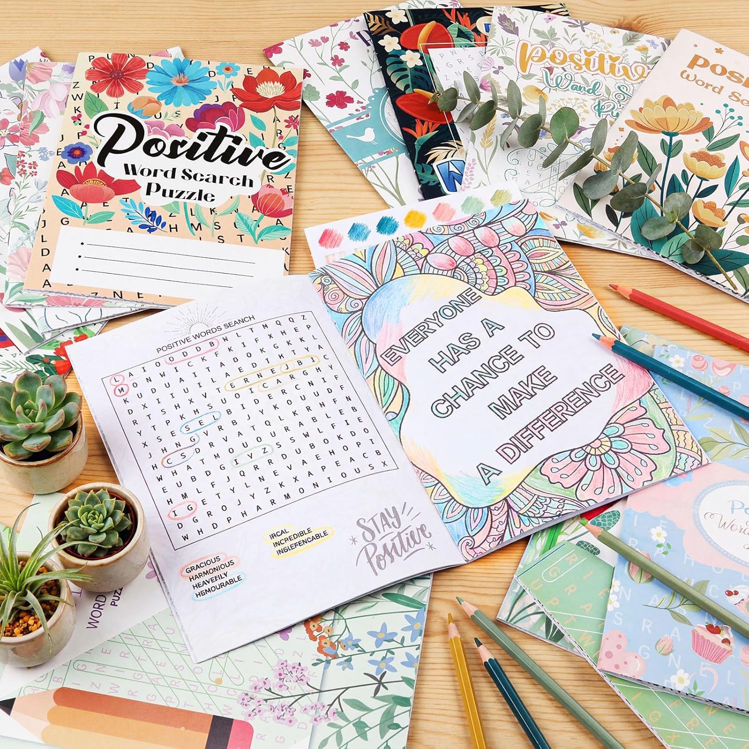 Liliful 24 Pcs Motivational Sayings Coloring Book Bulk for Adult DIY Art Stress Relief Drawing Book with Inspiring Patterns for Adults, Party Favors, Goodie Bag Filler and Holiday Gifts