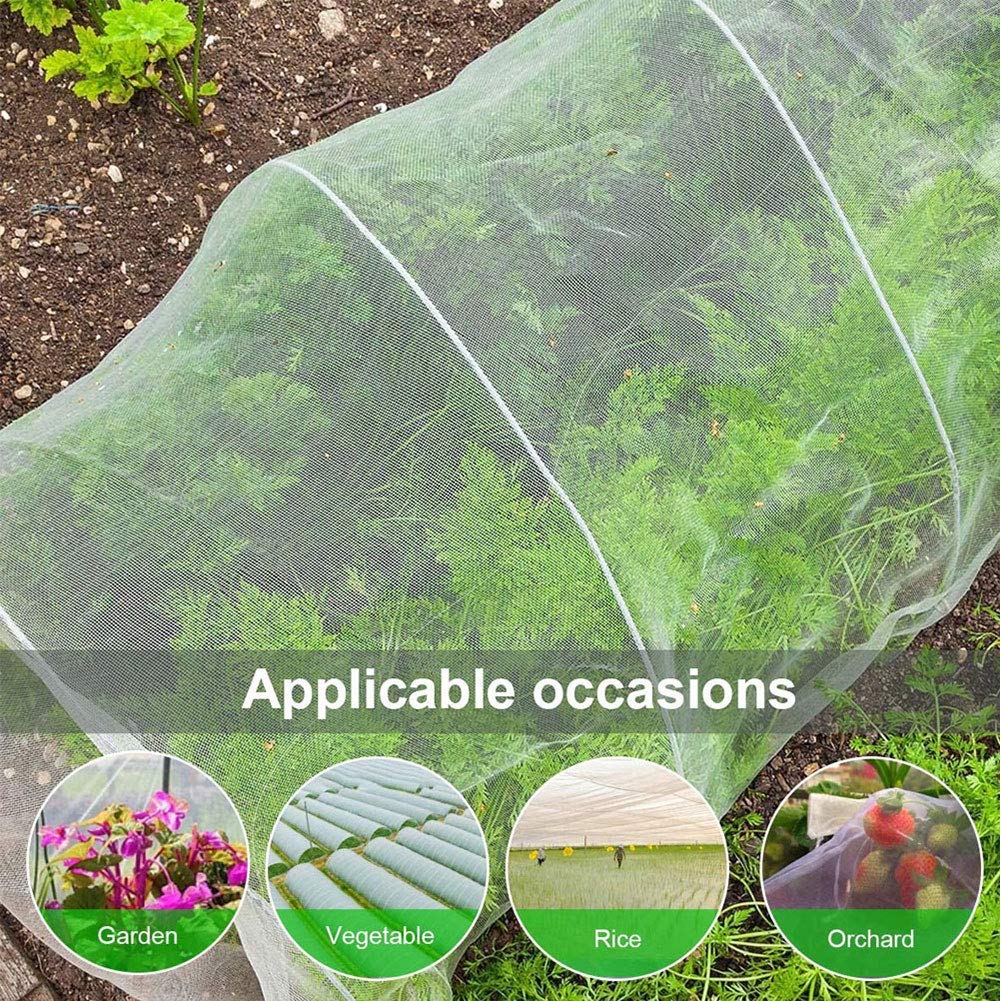 APOE Filet Anti Insectes Potager, Filet de Protection Jardin Oiseaux Maille Fine Filet Contre Les Insectes pour Protection Légumes Plantes Fruits Fleurs Cultures Vergers