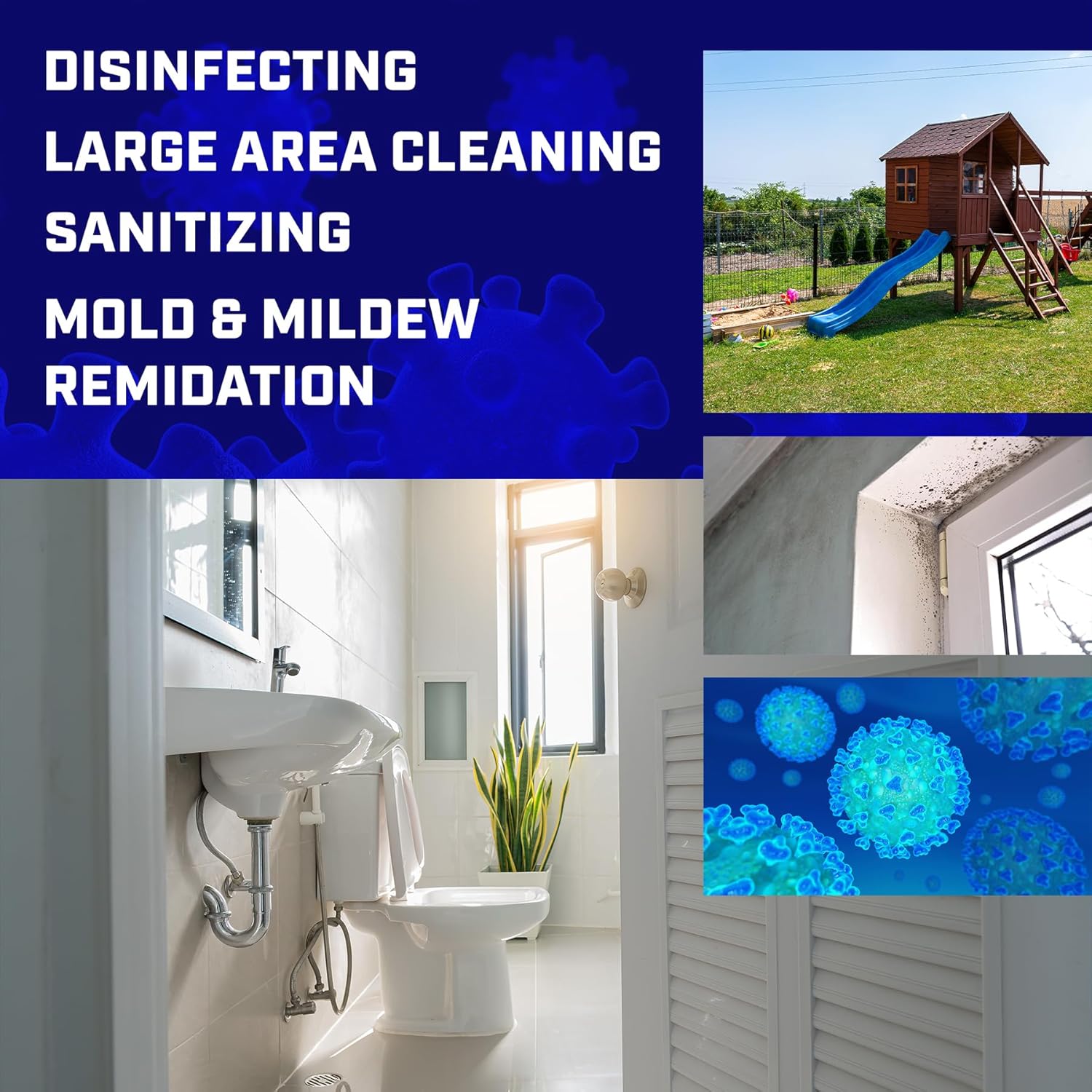 Chapin International 60175 4 Gallon Backpack Sprayer for Bleach & Disinfecting, Made in The USA, 1-Pack, Translucent White