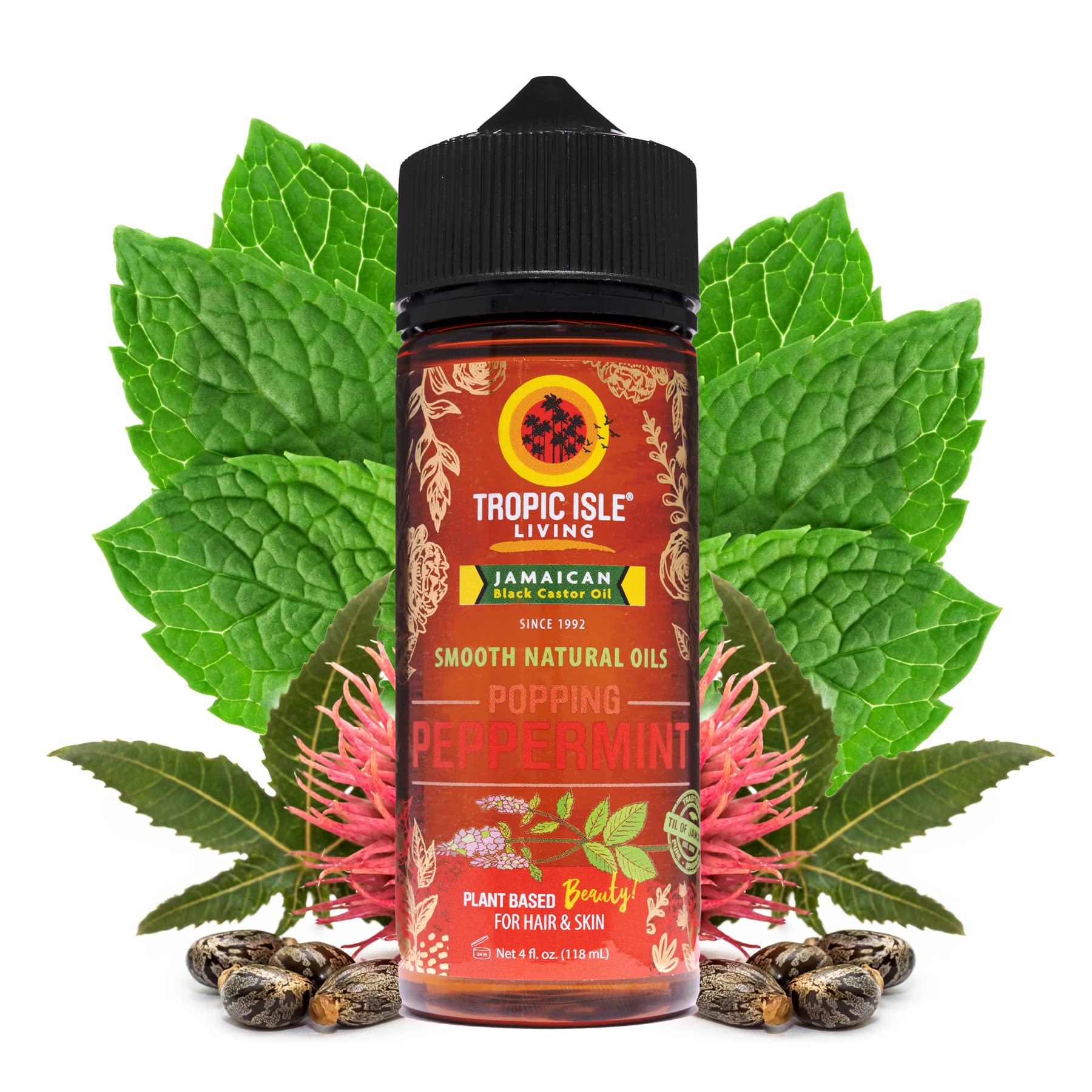 Tropic Isle Living Smooth Natural Oils (118ml, Peppermint), Multicolor, 118 ml (Pack of 1)