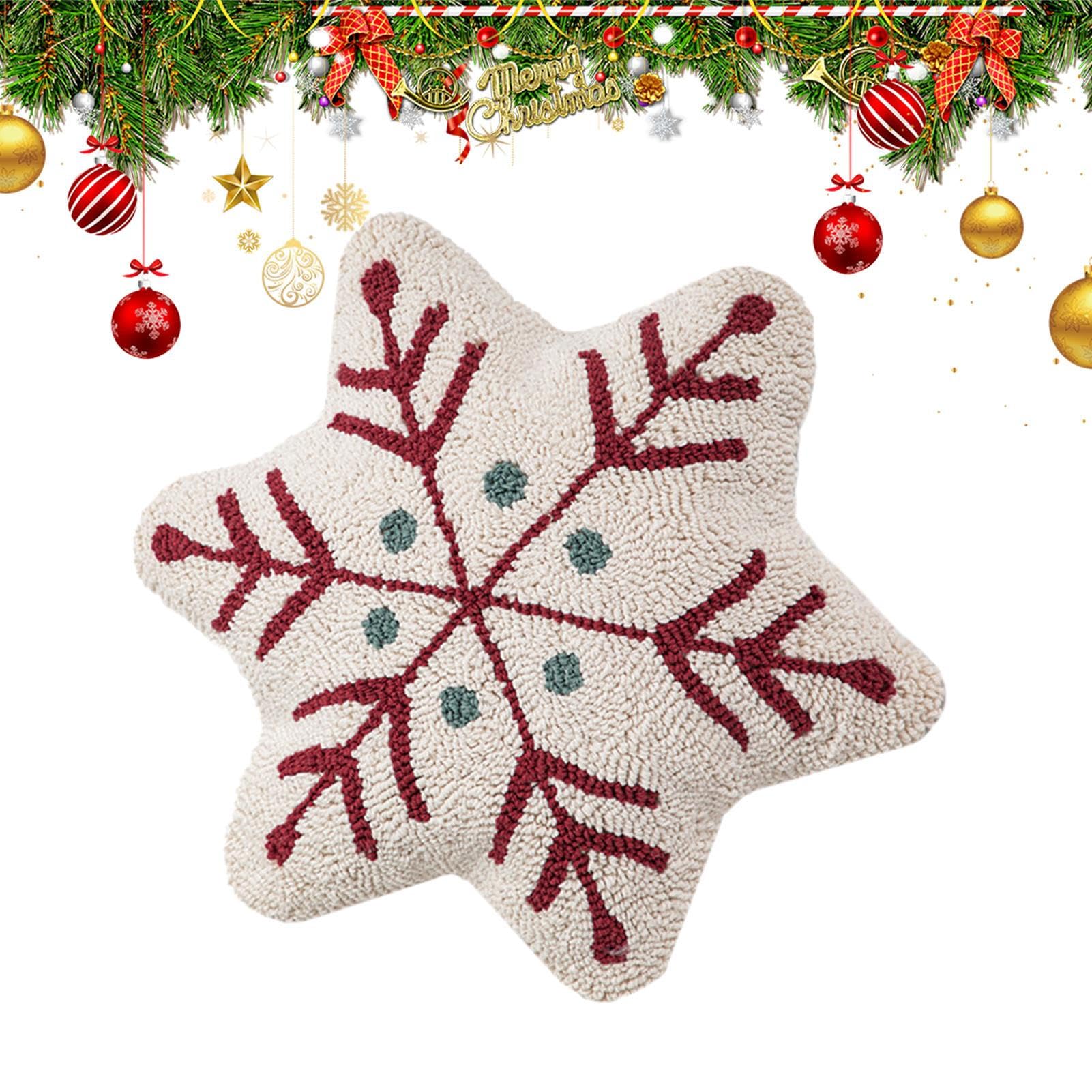 Oreiller doux de Noël et coussin décoratif d'hiver pour canapé de salon
