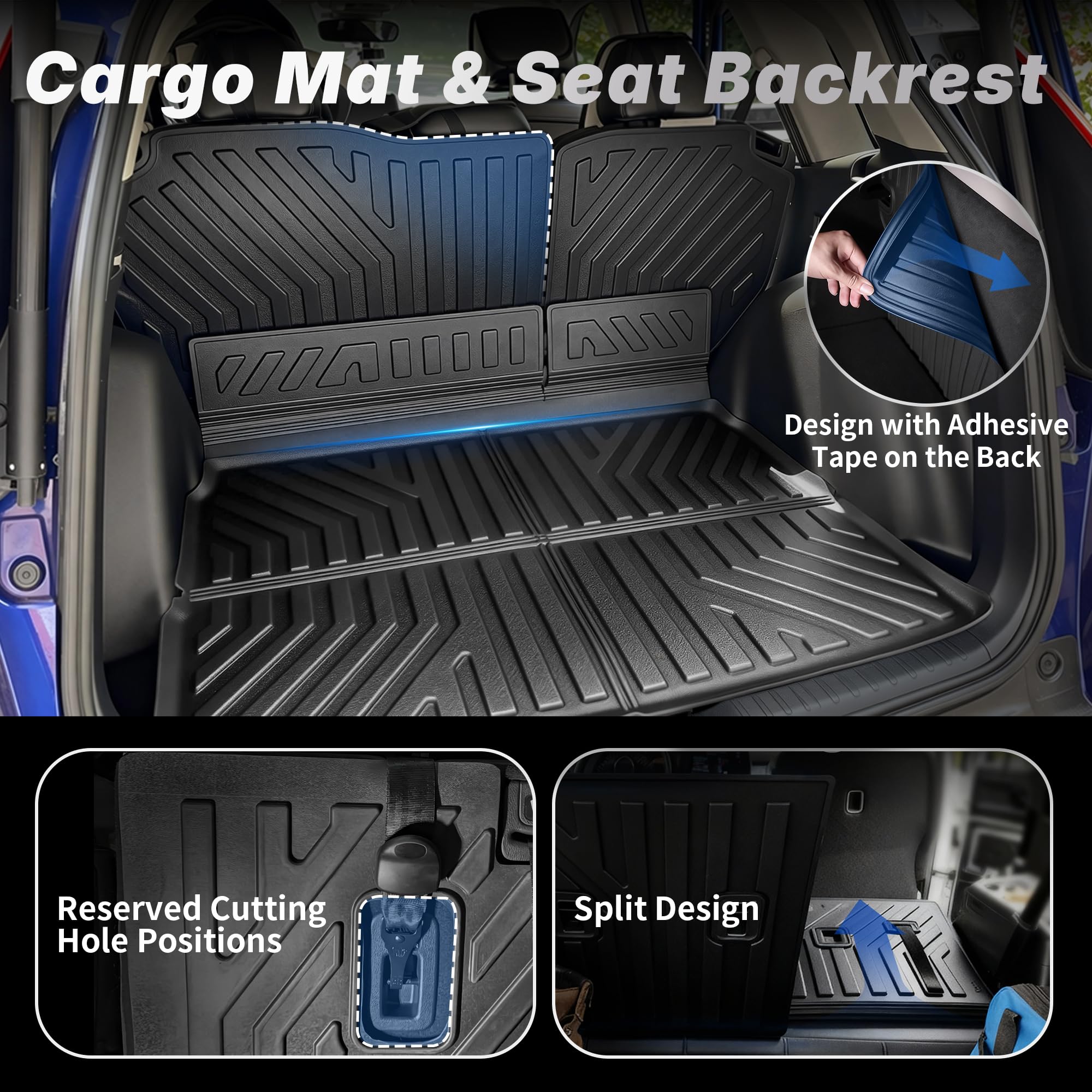 OEDRO Floor Mats Cargo Liner Set Fit for Honda CRV 2023 2024 2025 2026 All Models Gasonline Hybrid — view 5