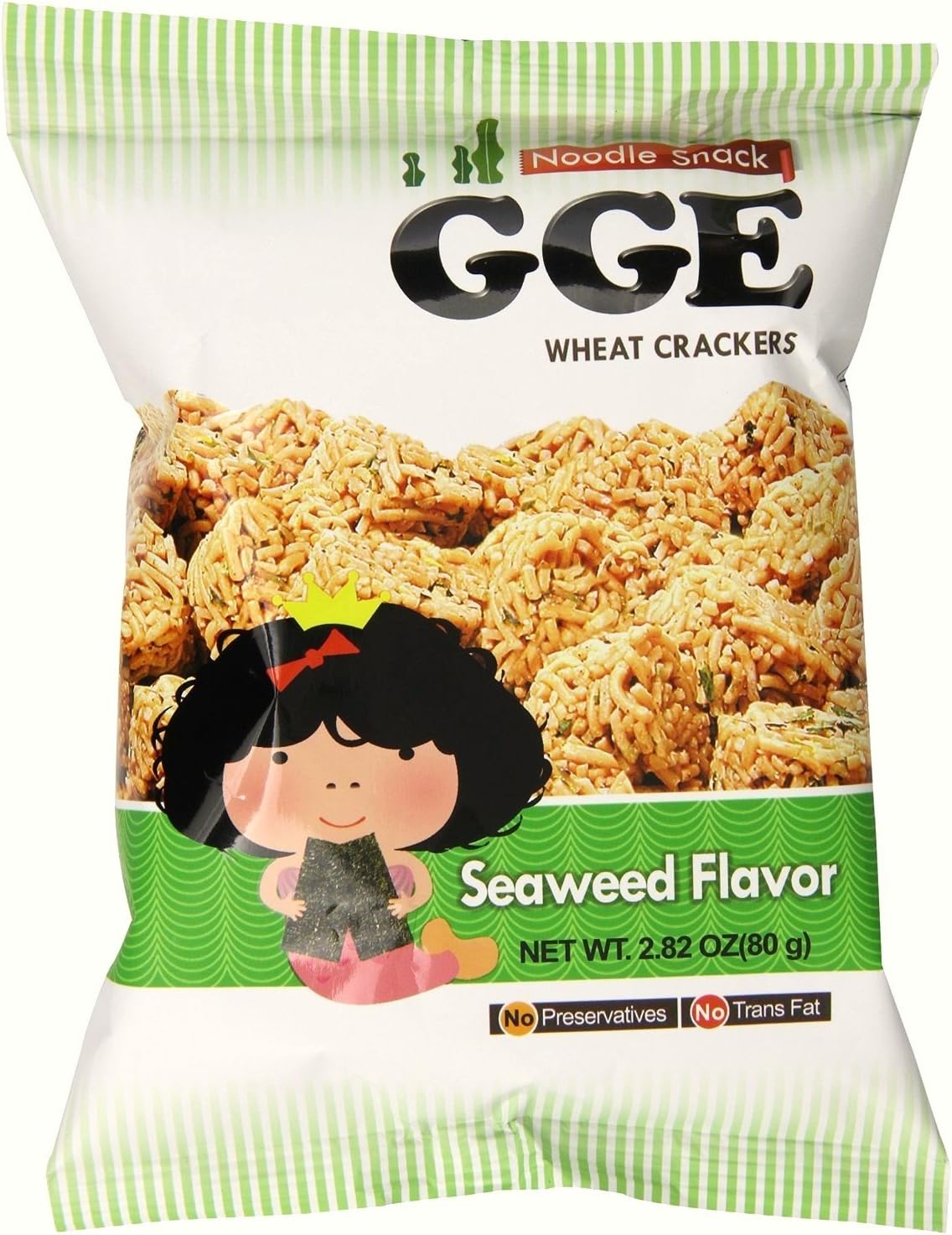 Wei Lih GGE Wheat Crackers Seaweed Flavor, 2.82 Oz (Pack of 5)