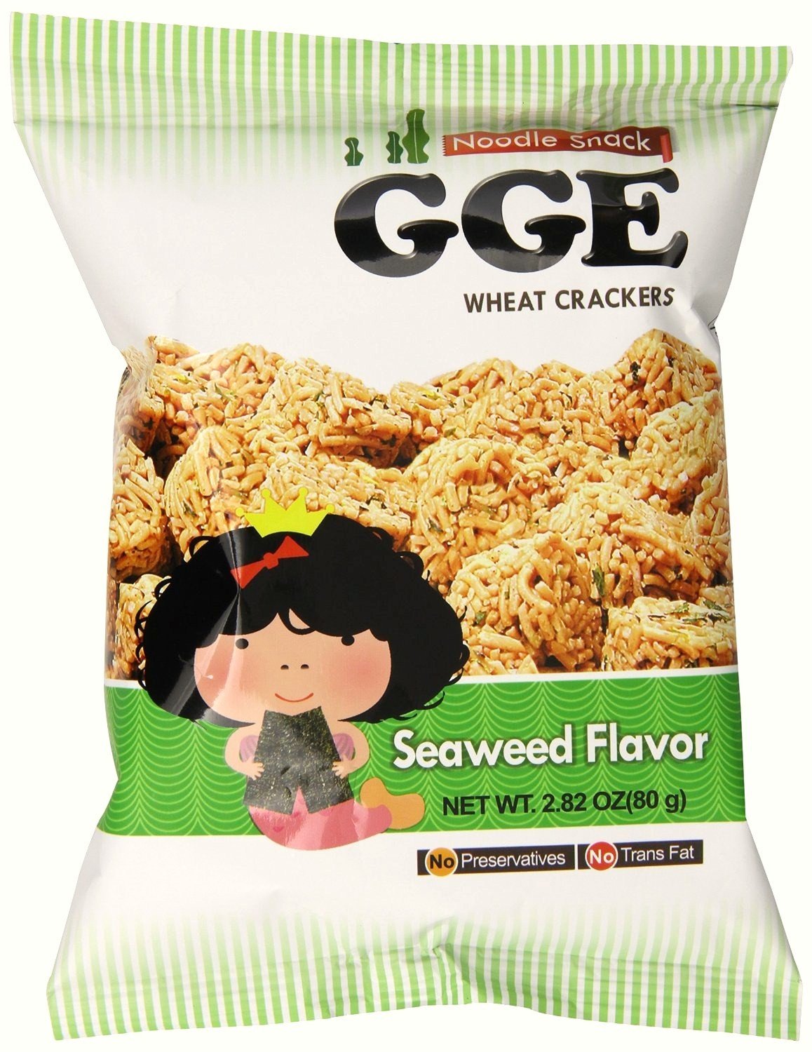 Galletas Wei Lih GGE Wheat Crackers Sabor Algas Marinas, Pack de 5