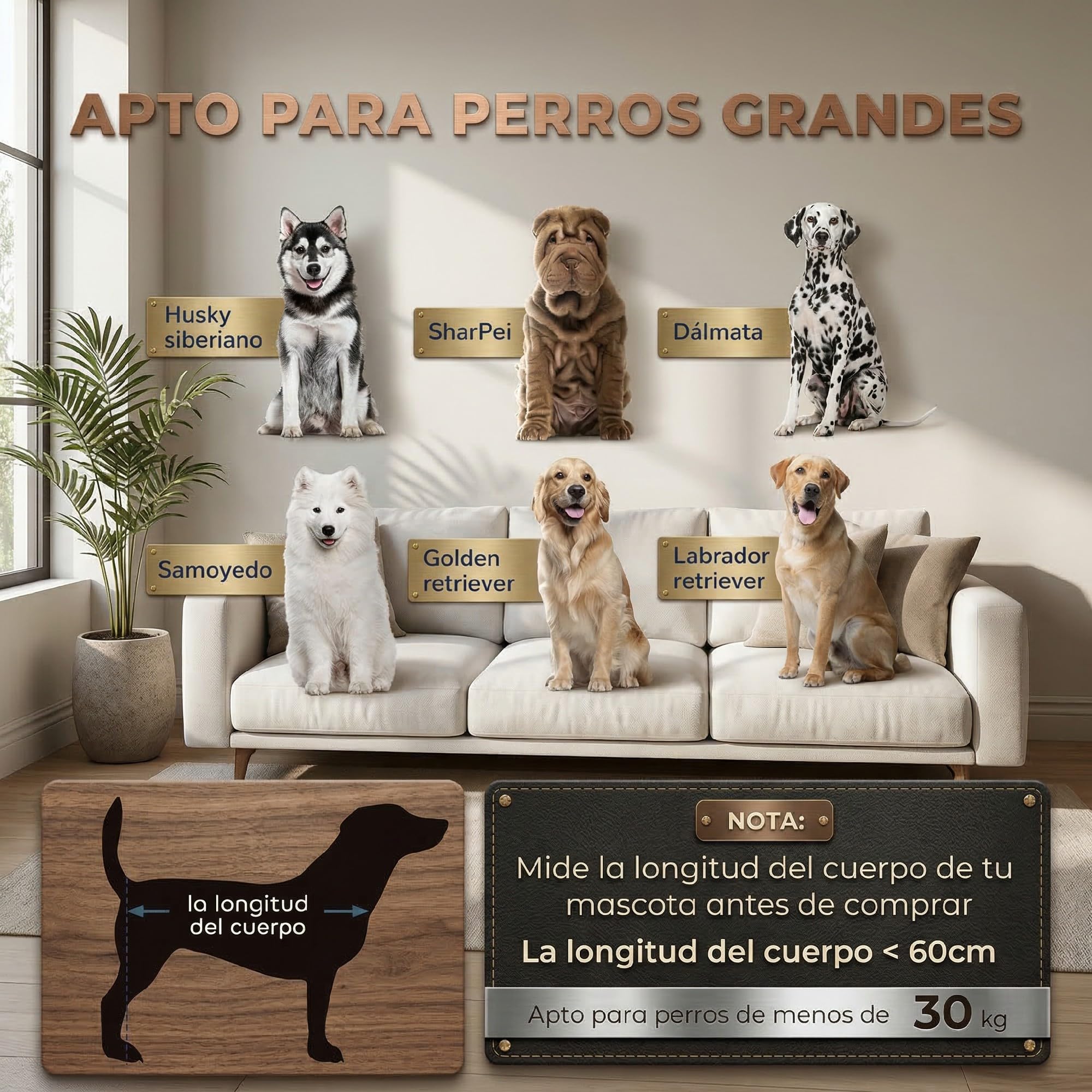 PawHut Cama Elevada para Perros Grandes 96x66x24 cm Cojín Lavable Patas de Madera 30 kg Azul