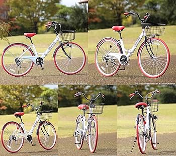 グラフィス 折り畳み自転車 折りたたみ自転車 20インチ シマノ製6段ギア 鍵 ライト カゴ