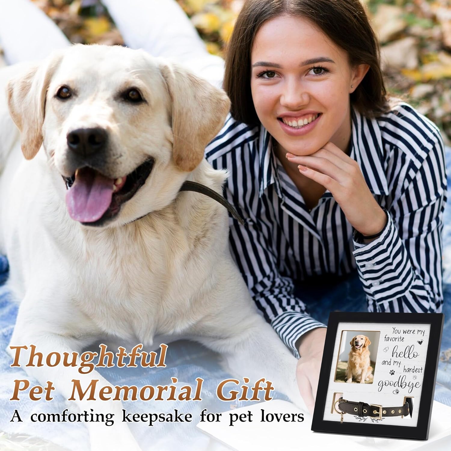 Dog Memorial Gifts for Loss of Dog, Pet Memorial Frame with Collar Holder, Dog Collar Memorial Frame for Dog Lovers, Pet Sympathy Remembrance Gift - Image 6