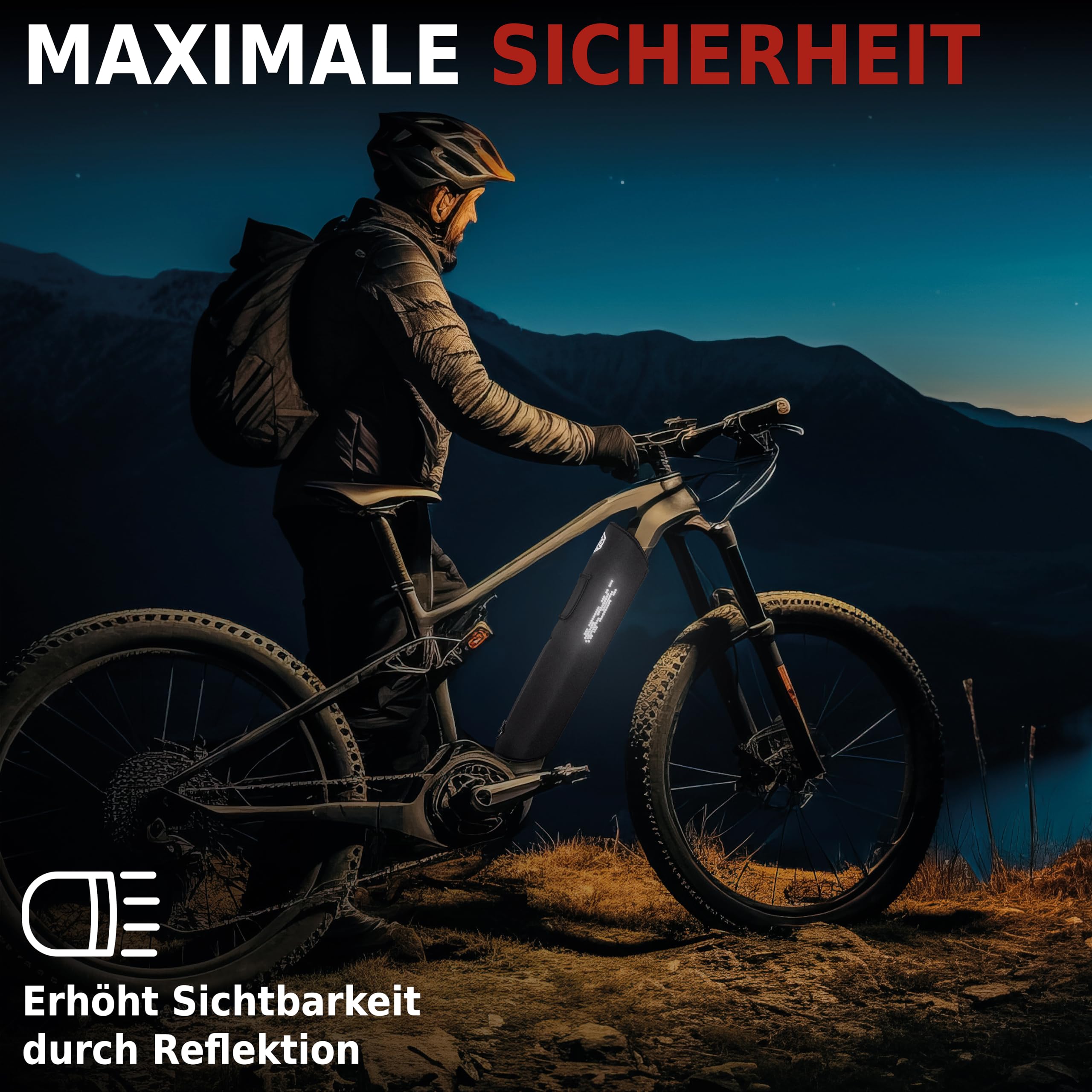 E Bike Akku Schutzhülle 29-42 cm Umfang/ebike akku Schutz für maximale Reichweite/e-Bike Zubehör schützt vor Kälte & Schmutz