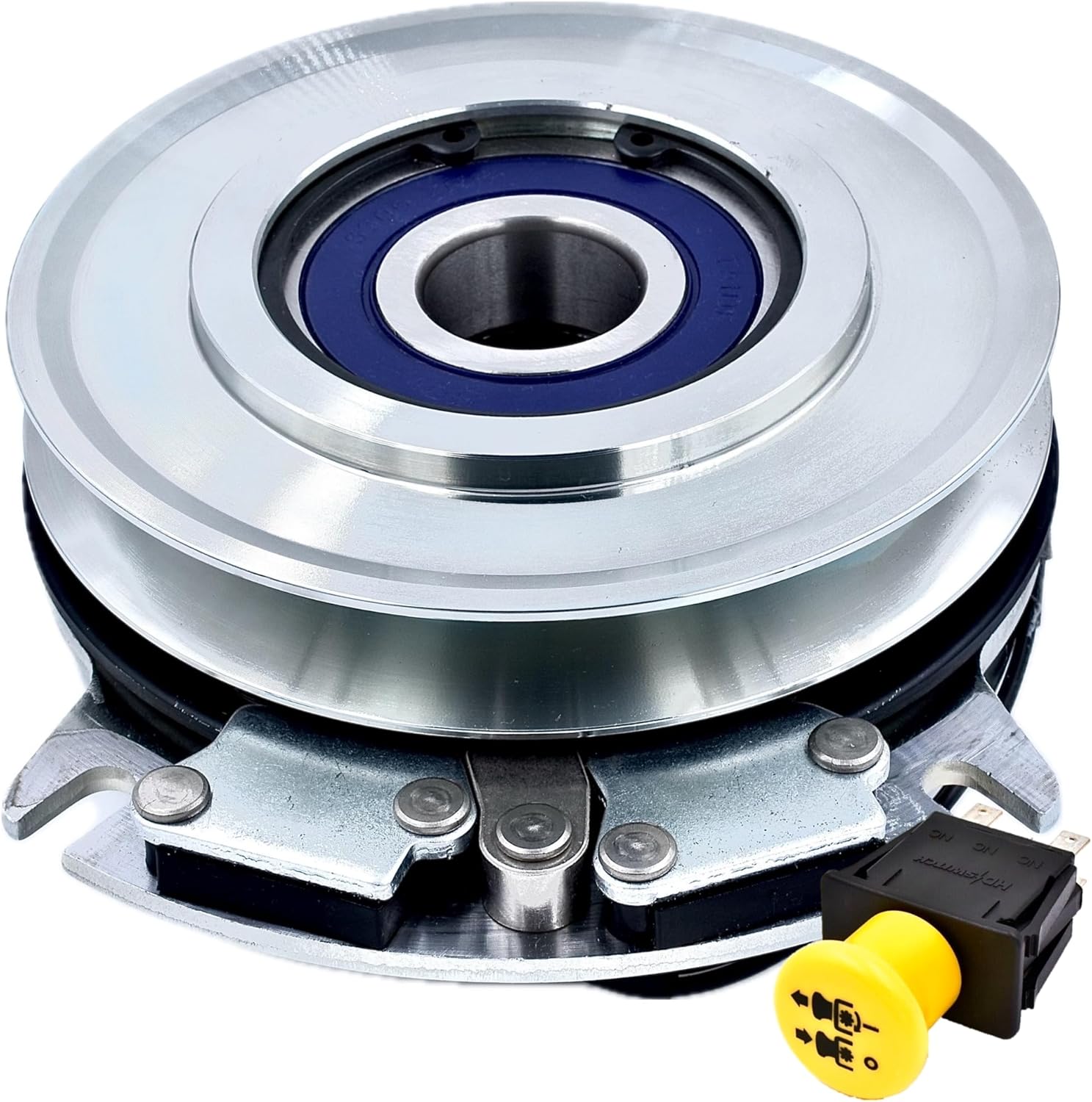 HiTorque 210ftlb BIGBearing Solid Steel Billet Pulley Upgrade Blade Clutch TCA12522 & 20A PTO Switch LVA21437 fits M653 M655 M665 737 757 777 797 Mowers with Warner 5218-91 & 5218-303 5218-307 ONLY