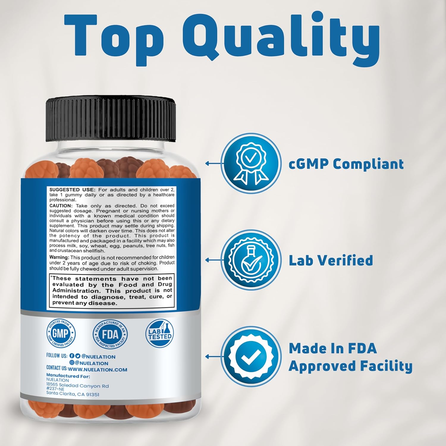 Kids Vitamin D Gummies (90 Day Supply) Vitamin D3 for Kids (1000IU) to Support Strucutre, Muscle Functions & Immune System. Delicious & Vegetarian Gummy Vitamin D - Image 6