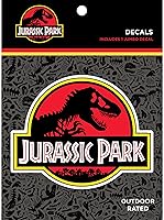 Vista 8 de Jurassic Park - Calcomanías de dinosaurio T-Rex - Juego de 2 calcomanías de vinilo impermeables para automóvil, camión, botella de agua, laptop