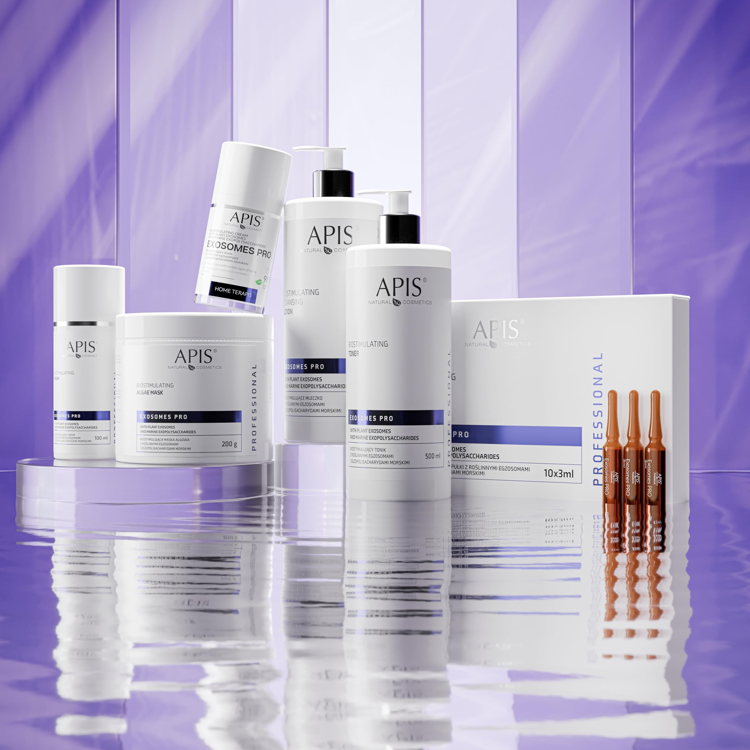 Apis EXOSOMES PRO Crema viso biostimolante - 100 ml - con esosomi vegetali, rigenerante, idratante, anti-aging, per pelle mista