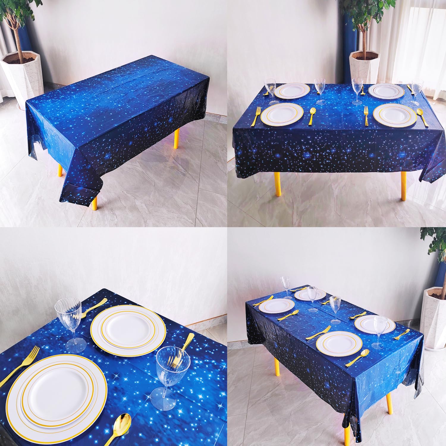 1 x tafelkleed voor kinderen, 137 x 274 cm, waterdicht