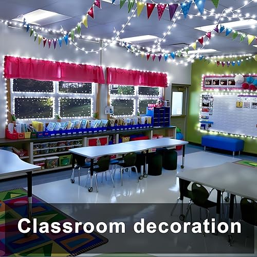 Miniatura 9 de SAUIRS Tira de luces LED de Navidad de 403 pies, 1000 luces LED para exteriores, con 8 modos de temporizador, impermeable, enchufable, para