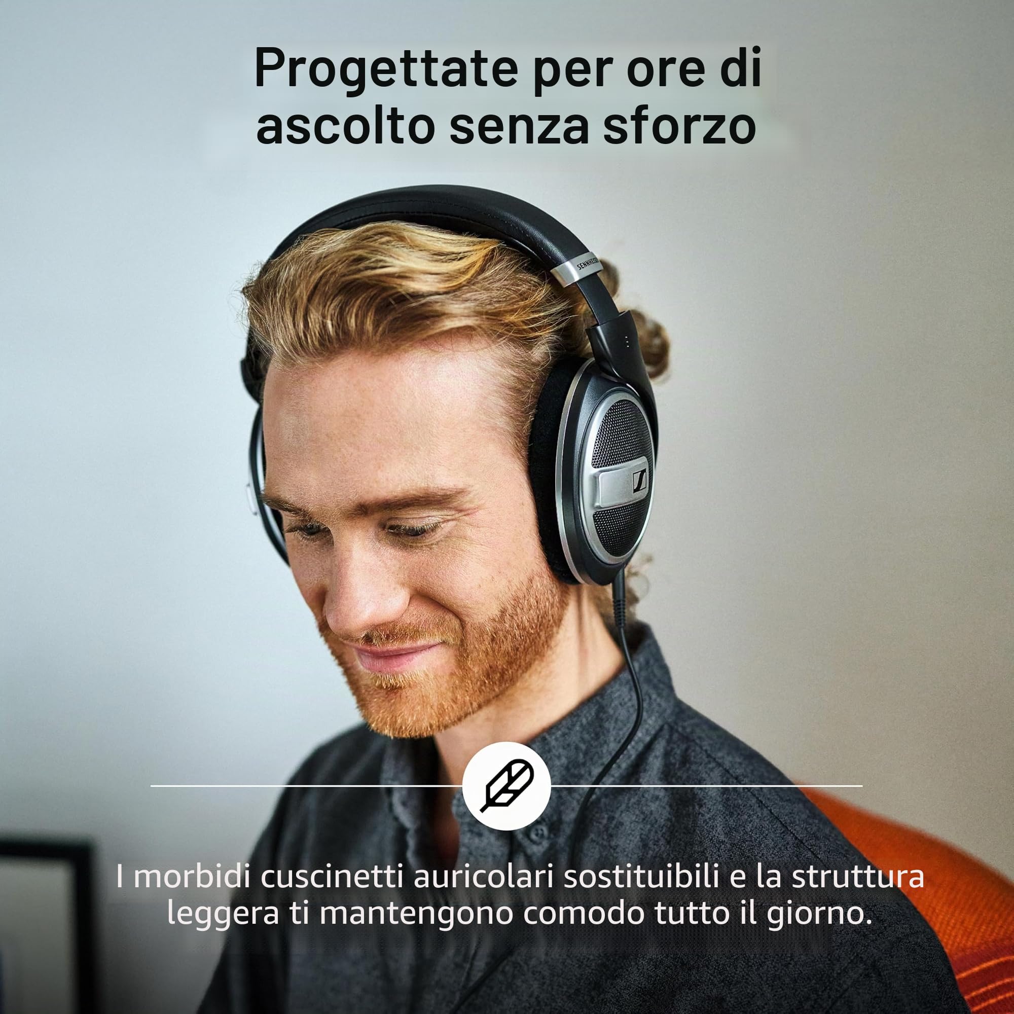 Sennheiser HD 599 Cuffie Aperte sul Retro, Edizione Speciale, Nero