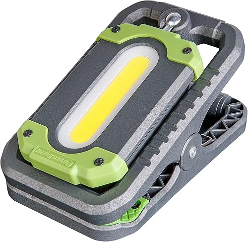 Miniatura 4 de POWERSMITH Luz LED recargable de 1000 lúmenes con gancho para colgar ranura para ojo de cerradura base magnética y garantía de 2 años PWLR010CM gris