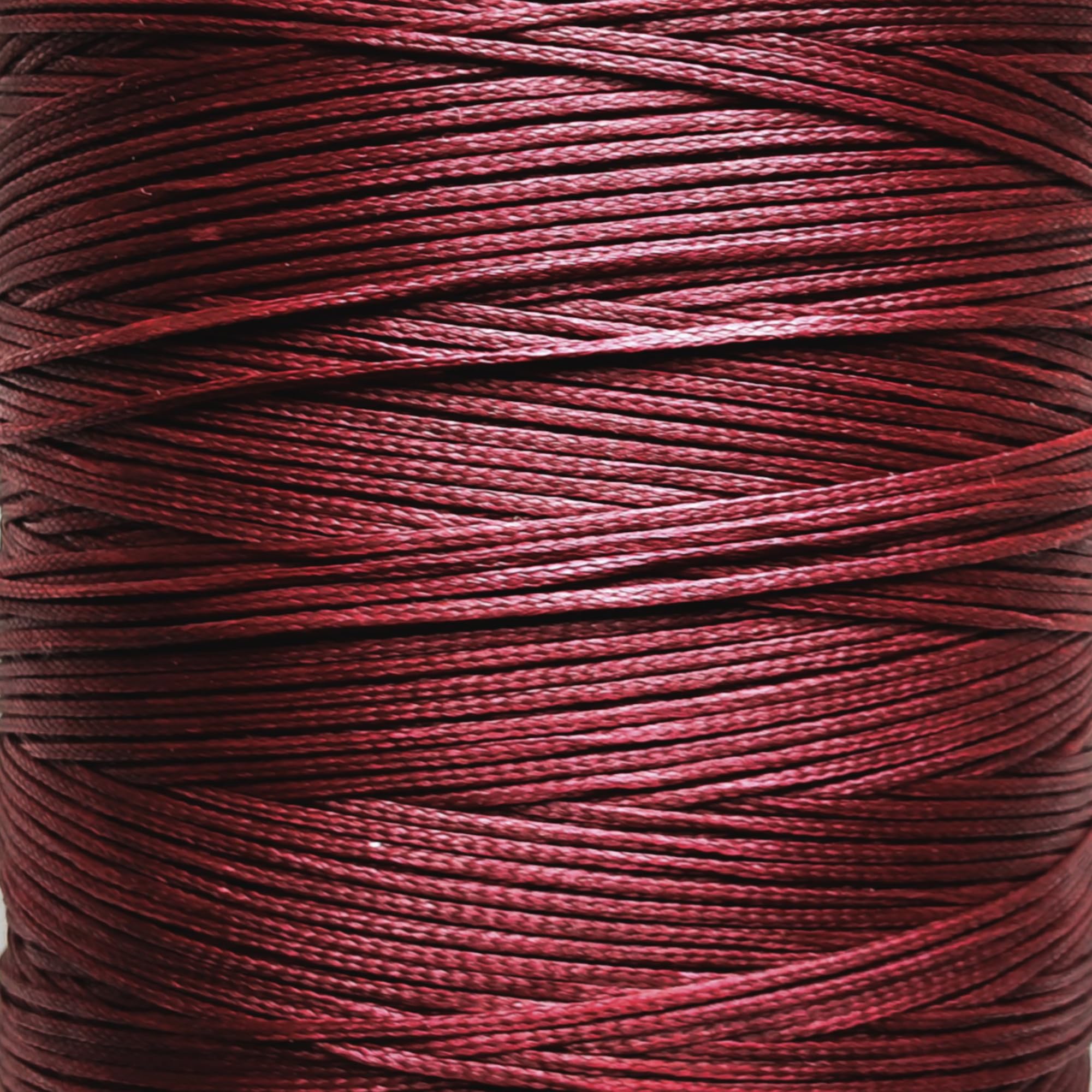 Mart-Mon 1.5Mm Burgundy - 10M 1.5Mm Waxed Nylon Cord - 10 Meters Strong Jewellery Thread, Bracelet, Necklaces, Crafts, Shamballa, Beading String (1.5Mm Burgundy - 10M)
