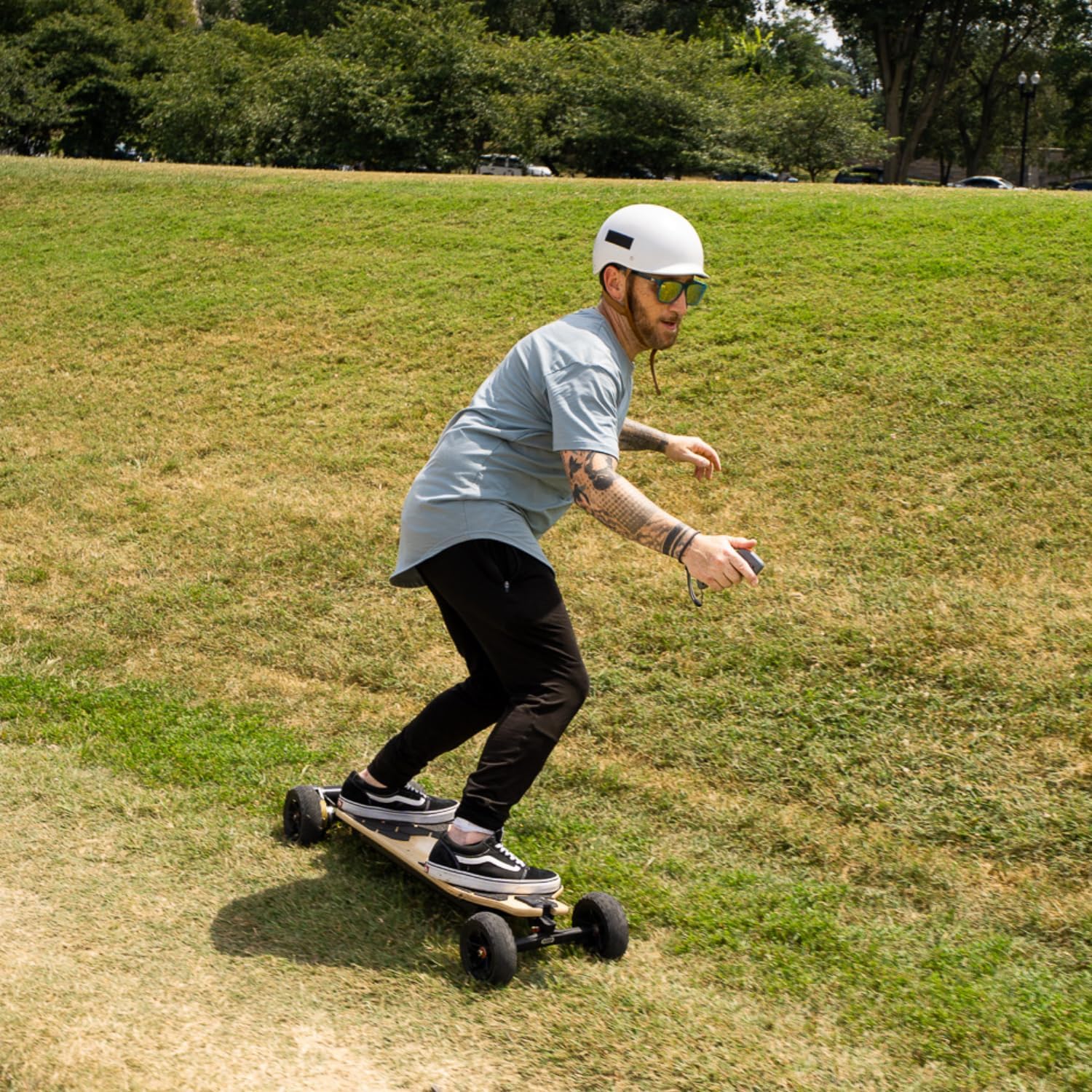 MEEPO Bamboo Series Off-Road All Terrain Electric Skateboard, Ultra-Long 20-31 Miles Range Mountain Board, Highest 28-32 MPH Top Speed,155-175mm Wheels, Professional for Adult Riders